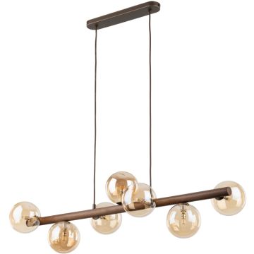 TK Lighting ESTERA WOOD 11096 Hanglamp 7x8W/G9 IP20
