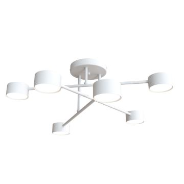 Emibig HALO 1356/6 Plafondlamp 6x8W/GX53 IP20