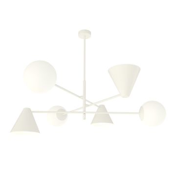 Emibig HERMES 1348/6 Plafondlamp 6x10W/E14 IP20
