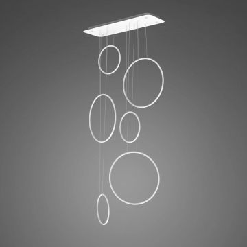 Altavola Design Ledowe okręgi LA076/P_90_in_3k_white Hanglamp 6x130W/LED 3000K 7800lm IP44