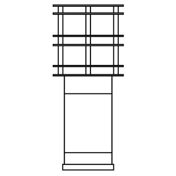 Norlys STOCKHOLM 1433BC Vloerlamp 1x9W/E27 IP65