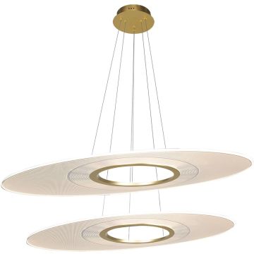 Altavola Design Eclipse LA116/P2_97_3k_gold Hanglamp 2x48W/LED 3000K 2880lm IP20