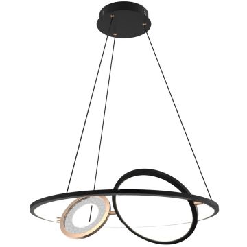 Altavola Design Seppia LA115/P_62_1+2_3k_black_gold Hanglamp 1+2x45W/LED 3000K 2750lm IP20