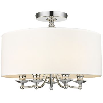 Cosmolight ABU DHABI C05428CH-WH Plafondlamp 5x40W/E14