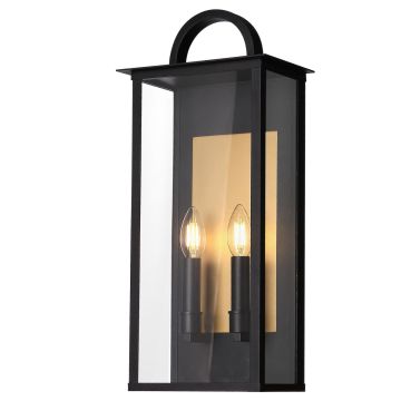 Cosmolight MALIBU W02548BK Wandlamp 2x25W/E14 IP23