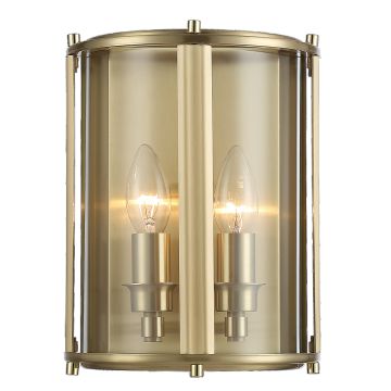 Cosmolight NEW YORK W02194BR Wandlamp 2x40W/E14 ip20
