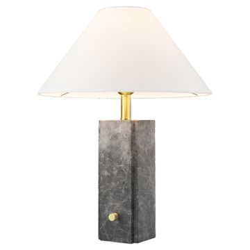 Cosmolight ORLEANS T01487BR-WH Tafellamp 1x40W/E27 ip20