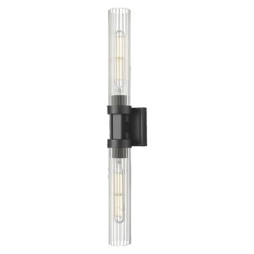 Cosmolight QUINCY W02873BK Wandlamp 2x40W/E27 ip20