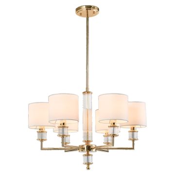 Cosmolight SUTTON P06385AU-WH Plafondlamp 6x40W/E14 ip20