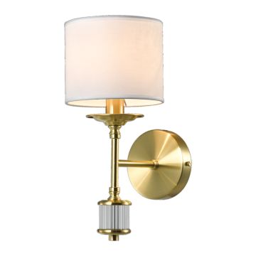 Cosmolight SUTTON W01845BR-WH Wandlamp 1x25W/E14 ip20