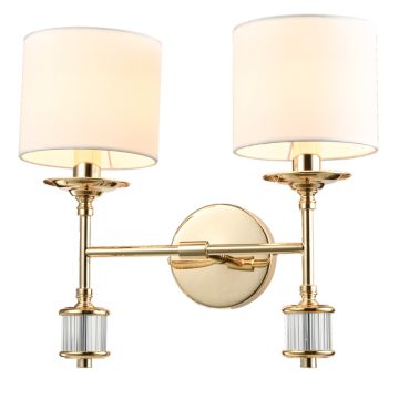 Cosmolight SUTTON W02415AU-WH Wandlamp 2x25W/E14 ip20