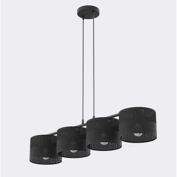 Emibig KARBON 1651/4 Hanglamp 4x15W/E27 IP20