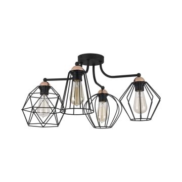 TK Lighting GALAXY 1645 Plafondlamp 4x60W/E27