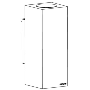 Norlys SANDVIK 1730BC Wandlamp 2x2x4W/GU10 IP65