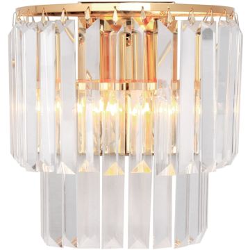 Zuma Line AMEDEO 17106/2W-GLD Wandlamp 2x40W/E14