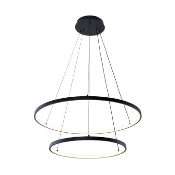 Zuma Line BRENO 18140BK-2 Hanglamp 1x50W/LED 3000K|4000K|6000K 2000lm IP20