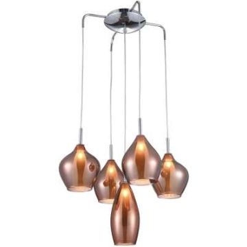 AZzardo AMBER MILANO 5 AZ3172 Hanglamp 5x40W/G9 IP20