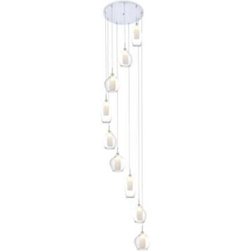 AZzardo AMBER MILANO 9 AZ3102 Hanglamp 9x40W/G9 IP20