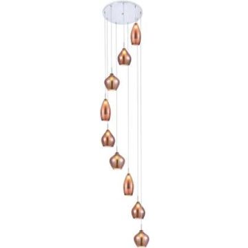 AZzardo AMBER MILANO 9 AZ3134 Hanglamp 9x40W/G9 IP20