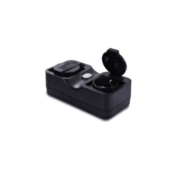AZzardo WIFI POWER STRIP 16A DOUBLE IP44 AZ3223 Stopcontact IP44