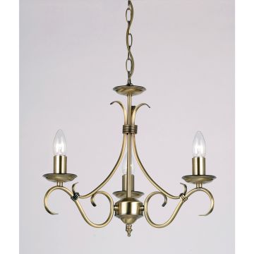 Endon BERNICE 2030-3AN Kroonluchter 3x60W/E14 IP20