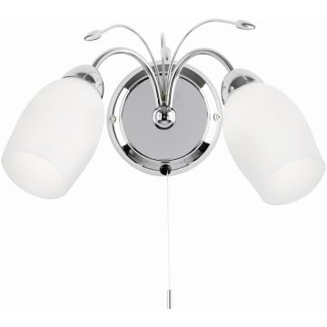 Endon MEADOW 2007-2WBCH Wandlamp 2x40W/E14 IP20