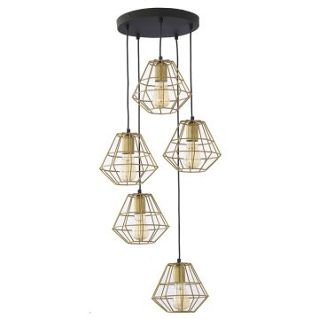 TK Lighting DIAMOND 3216 Hanglamp 5x15W/E27 IP20
