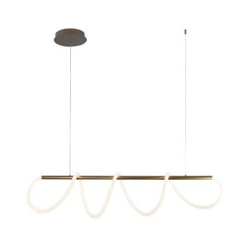 Zuma Line BALBO 20006PM-GD Hanglamp 1x45W/LED 3000K|4000K|6000K 3500lm IP20