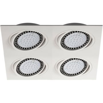 Zuma Line BOXY 20073-WH Inbouwspot 4x15W/GU10/ES111 IP20