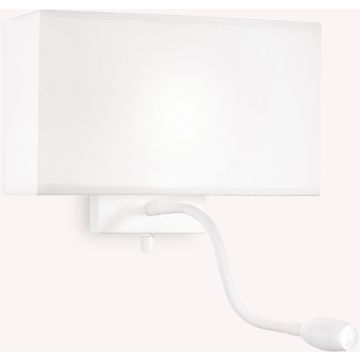 Ideal Lux HOTEL 215693 Wandlamp 1x60W/E27+1x1,5W/LED ip20