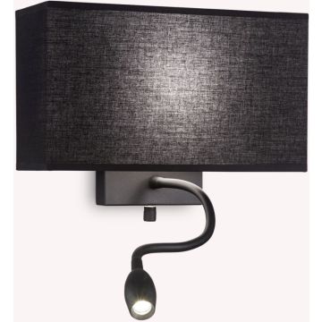 Ideal Lux HOTEL 215709 Wandlamp 1x60W/E27+1x1,5W/LED ip20