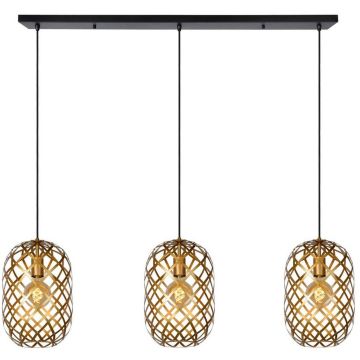 Lucide WOLFRAM 21417/03/02 Hanglamp 3x60w/e27 ip20