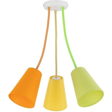 TK Lighting WIRE COLOUR 2106 Plafondlamp 3x60W/E27