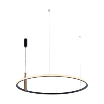 Zuma Line CLAUD 22808-WOOD Hanglamp 1x42W/LED 3000K|4000K|6000K 1750lm IP20