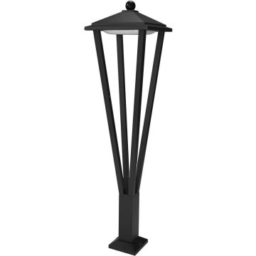 Italux Bons OFL-22474-L-BK Vloerlamp 1x12W/LED 3000K 590lm IP54