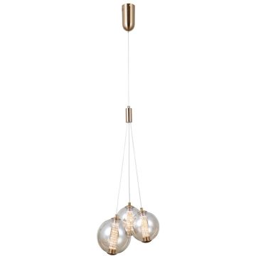 Italux Butero PND-34359-3-HBR-AMB Hanglamp 3x12W/LED 3000K 1095lm IP20
