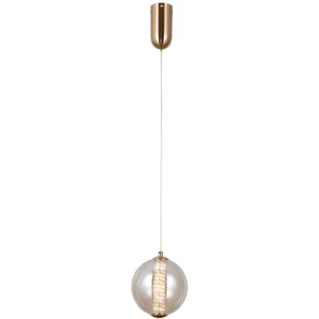 Italux Butero PND-34359-S-HBR-AMB Hanglamp 1x6W/LED 3000K 550lm IP20