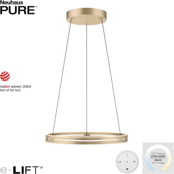 Paul Neuhaus PUREE-LOOP 2551-60 Hanglamp 2x53W/LED 2700-5000k 4480lm ip20