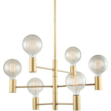 Italux Veva MDM3339/6 GD Plafondlamp 6x40W/E27 IP20