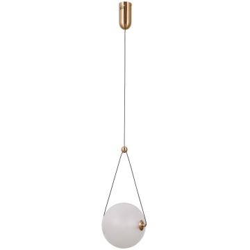 Italux Rastia PND-34361-M-HBR-OPAL Hanglamp 1x9W/LED 3000K 975lm IP20