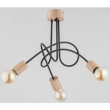 Alfa TANGO WOOD 27433 Plafondlamp 3x60W/E27