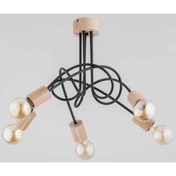Alfa TANGO WOOD 27435 Plafondlamp 5x60W/E27