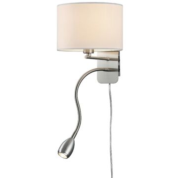 Trio HOTEL 271170201 Wandlamp 2x43w/led+e14 3000k 310lm ip20