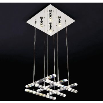 Italux Diamond MD8103-16B3 Hanglamp 4x10W/GU10+12x50W/G4 IP20