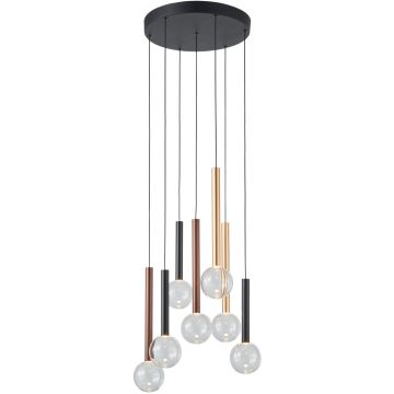 Italux Alinos PND-24019-7A-BK Hanglamp 7x28W/LED 3000K 2205lm IP20
