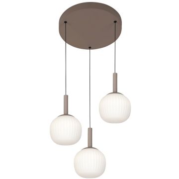 Italux Montes PND-02217-3-BRO Hanglamp 1x18W/LED 3000K/4000K/6000K 2200lm IP20