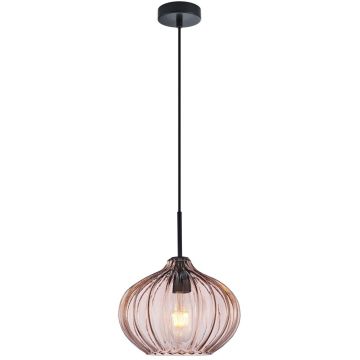Italux Pansol PND-2940-1S-BK-CF Hanglamp 1x40W/E27 IP20