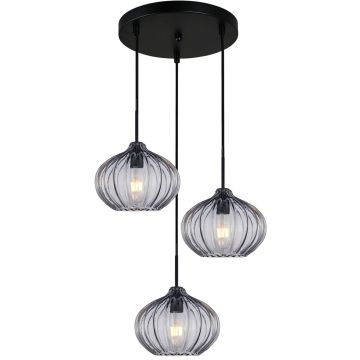 Italux Pansol PND-2940-3AS-BK-SG2 Hanglamp 3x40W/E27 IP20