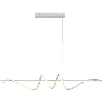 Italux Bastelo PND-24154-WH Hanglamp 1x40W/LED 3000K/4000K/6000K 3400lm IP20