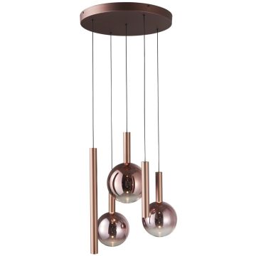 Italux Camino PND-24038-5A-COPP Hanglamp 5x30W/LED 3000K 2136lm IP20